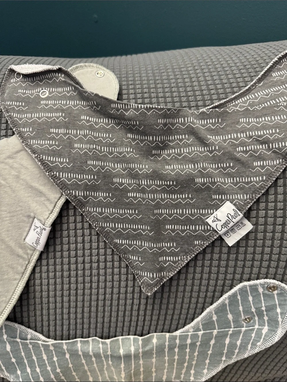 Copper Pearl- Kids Bandana Bib Set - Multi Color Mix- Lot of 14 Bibs.